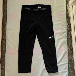 Women’s L black leggings. Nike. Great condition. Super stretchy.